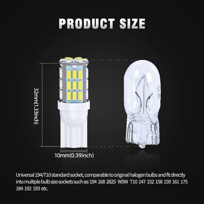 Antline T10 921 194 168 175 LED Bulbs White 20-Packs, Super Bright 3014 42-SMD LED Replacement 12 Volt RV Camper Trailer Boat Trunk Interior Dome Map License Lights, Backup Reverse Lights - Image 3